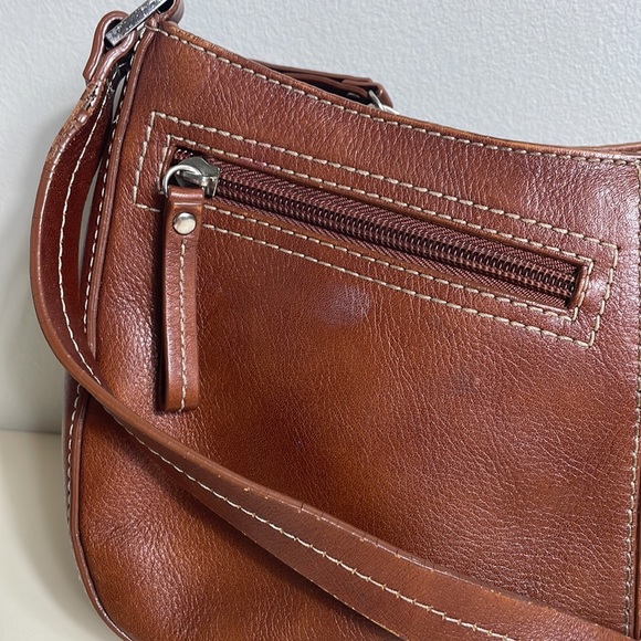 Etienne Aigner Bags Etienne Aigner Brown Leather Multiple Pocket Shoulder Handbag Purse